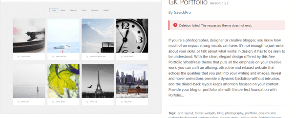 Portofolio Situs Web WordPress