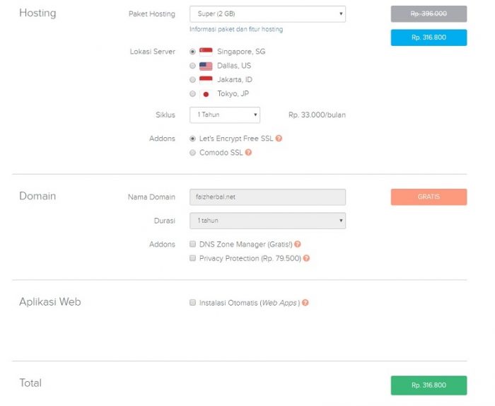 cara beli hosting murah