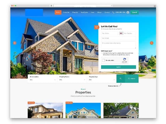 Desain website properti