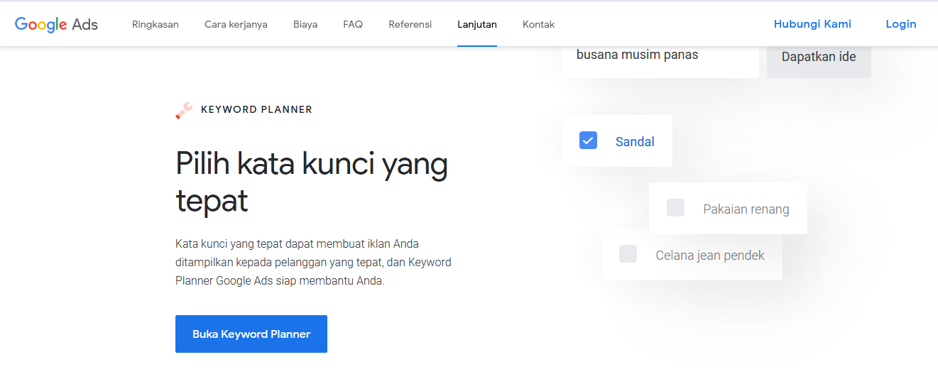 Tool riset kata kunci