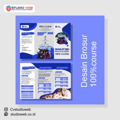 portofolio brosur 100%course