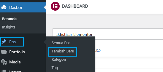 Cara memposting artikel di WordPress