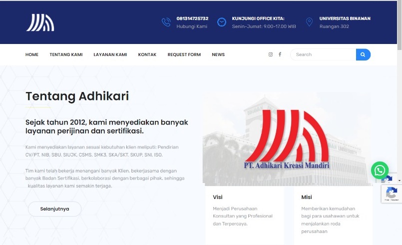 Portofolio PT. Adhikari Kreasi Mandiri
