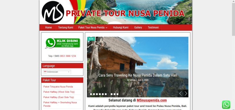 Portofolio Studio Web MS Nusa Penida
