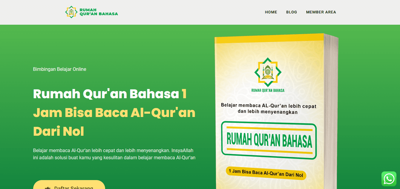 Portofolio Studio Web Rumah Qur'an Bahasa