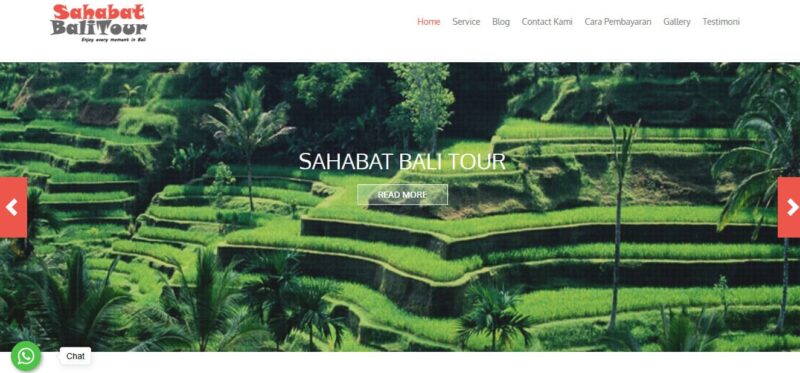 Portofolio Studio Web Sahabat Bali Tour