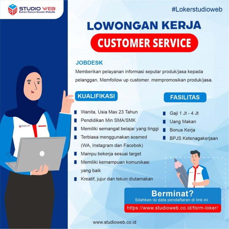 loker customer service pemalang