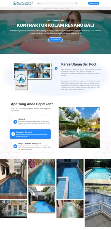 pembuatan web kolam renang