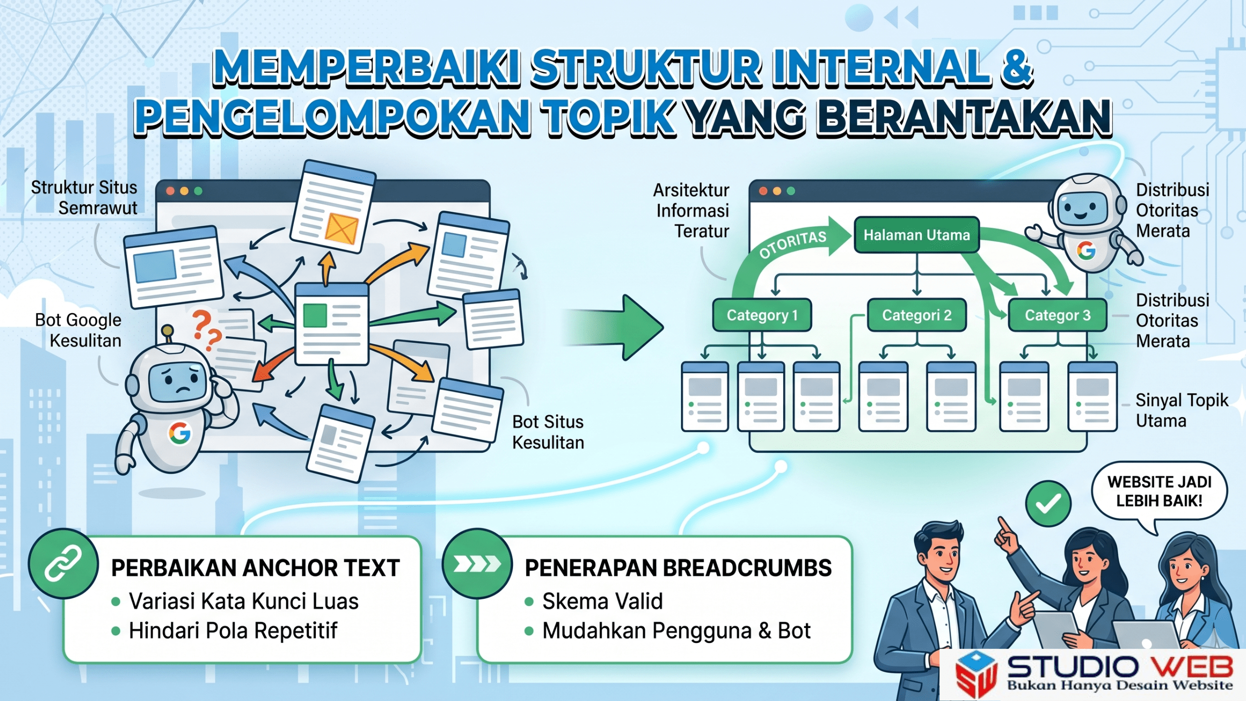 struktur internal website